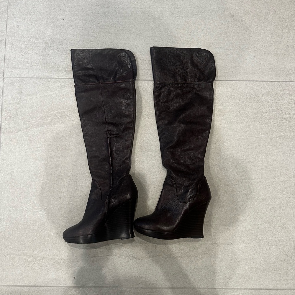 SAKS FIFTH AVENUE WEDGE BOOT